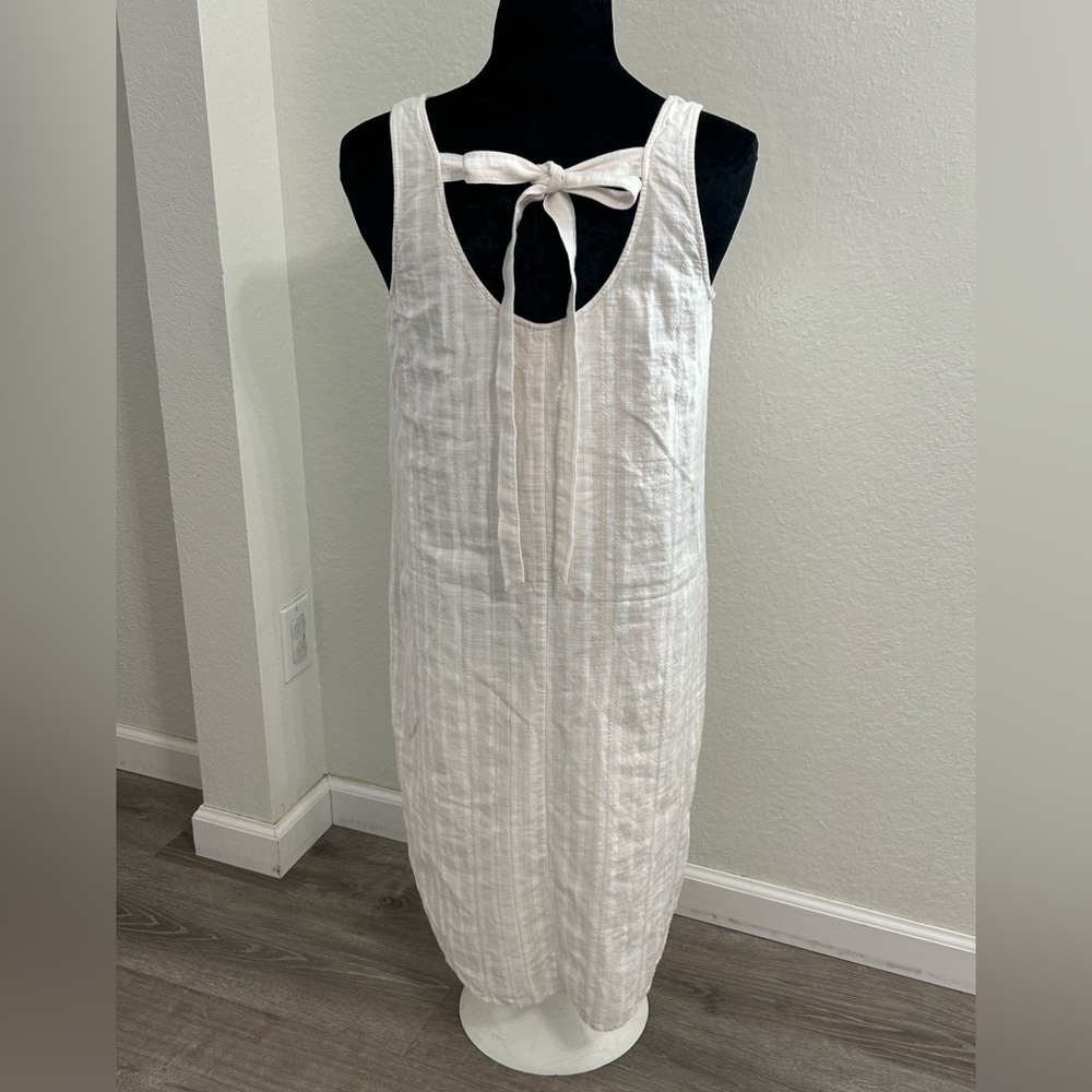 Anthropologie Cloth & Stone Tie-Back Tunic Dress | Size Medium - Picture 3 of 9
